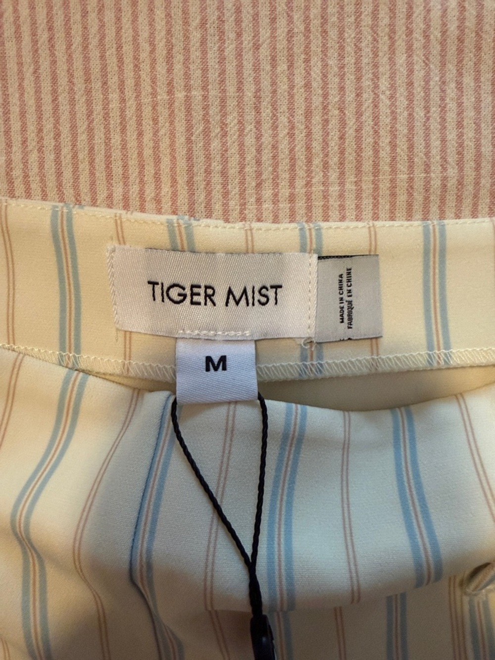 Tiger Mist Cream Striped Ruffle Set - Picture 5 of 6